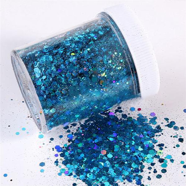 Glitterpulver Flashpulver Paljetter Nail Art Makeup Glitter Nagelpulver Dekoration