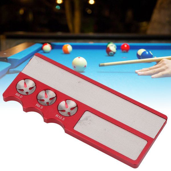 Multifunktion Snooker Biljard Pool Stick Club Cue Tip Radian Shaper Slipning Reparation Toolred