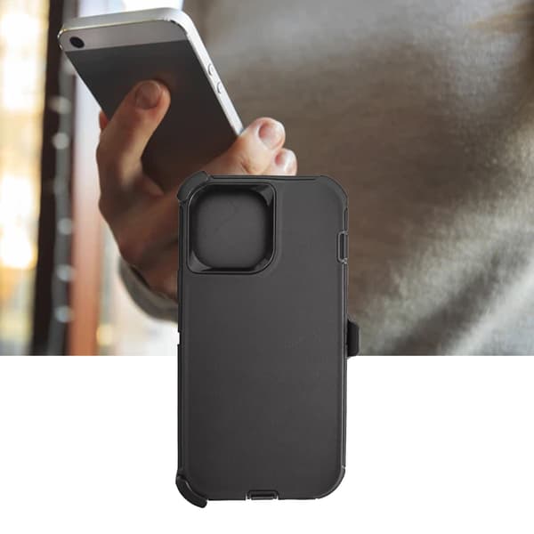 Defender Stødsikkert Fuld Dækning Etui med Bælteclips til iPhone 13 Pro Max