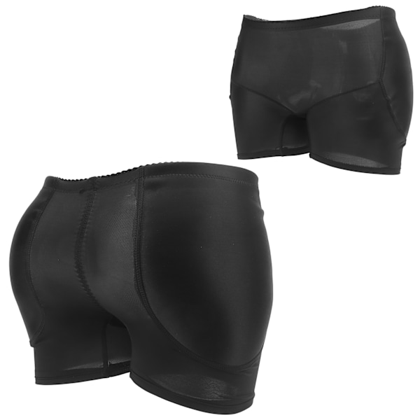 Kvinnors höftstöd lyft trosor mjuka andningsbara vadderade rumpa kropp forma underkläder svart 4XL