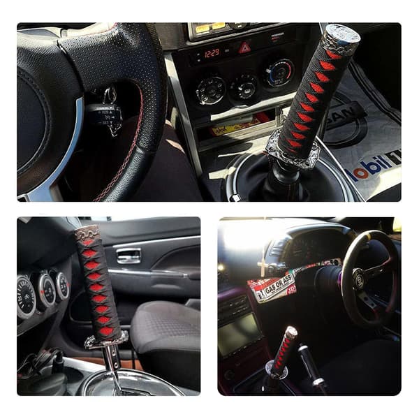 Bilgirhode girspak Samurai girspak med 4 adaptere Universell passform for manuelle biler de fleste automatiske biler