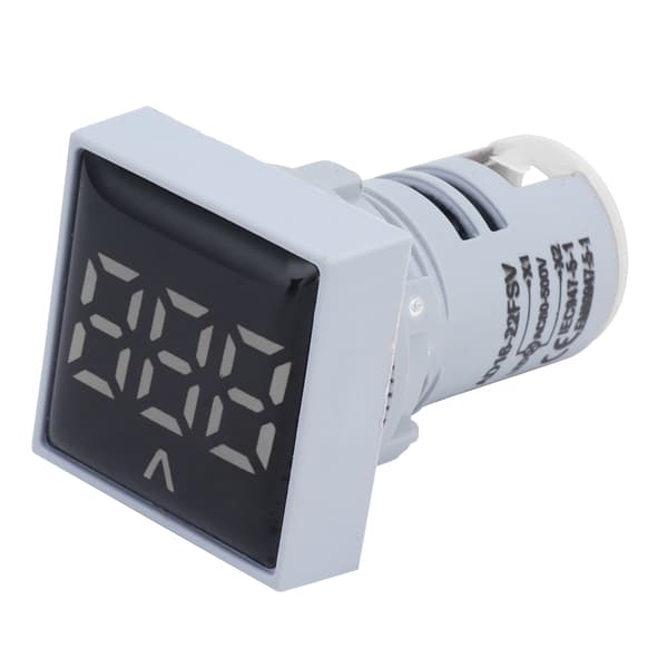 AD16‑22FSV Digital Spenningssignal Indikator Lyspanel Voltmeter Indikator 60~500V AC Hvit