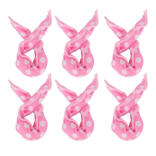 20 stk. Hårkrølleruller Fleksibel Blød Svamp DIY Nattehårstylingværktøjer Pink