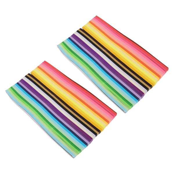 2700 ark stjernepapirstrimler 27 farver ferie DIY dobbeltsidet foldepapir til skolekunsthåndværk