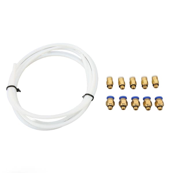 PTFE-slange med PC4 M6 KJH04 M6 Pneumatiske Fittings til 1,75 mm Filament PLA ABS til Bambu Lab 3D-printer
