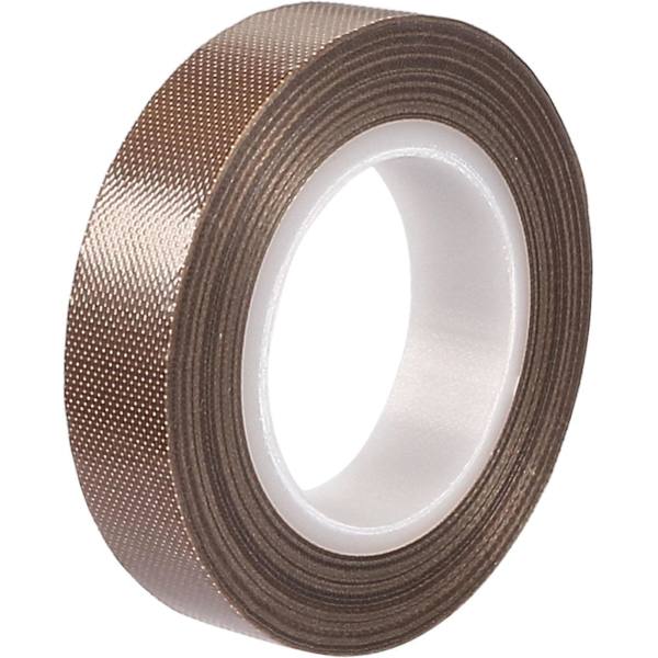 Brun højtemperatur PTFE stoftape 15 mm til manuel og pulsvakuumforsegler - 10m/32.8ft