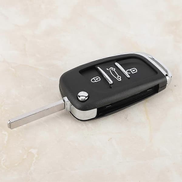 3-knapps bilfjärrkontroll Flip Key Fob Case Blade Cover Shell Passar Peugeot Partner 306 407