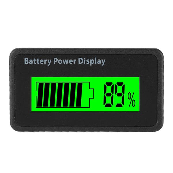 Grön bakgrundsbelyst GY-6H batteriströmsdisplay 12-48V universell batterikapacitetsindikator voltmeter