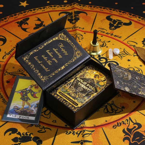 (B)78 Tarotkort med guidebok, PVC vattentät anti-rynk Lux
