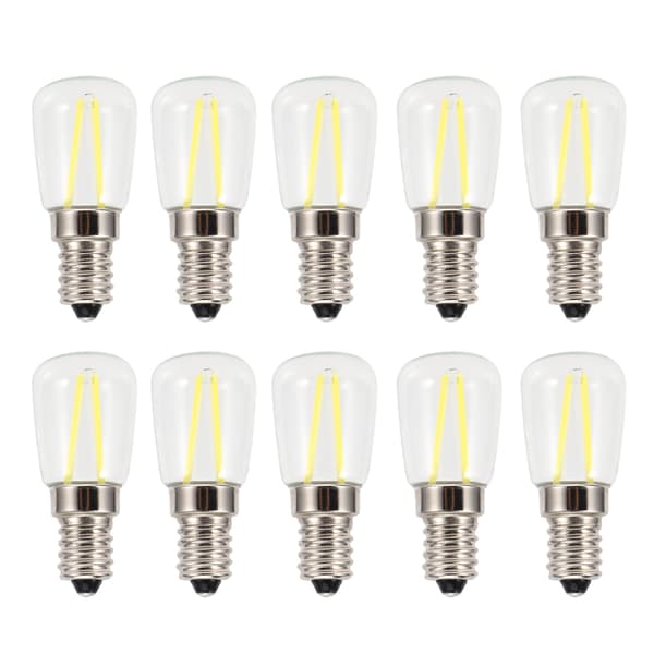 10 stk. E14 Lang Filament Mini LED Pærer med Høj Lysstyrke 1.5W AC230V