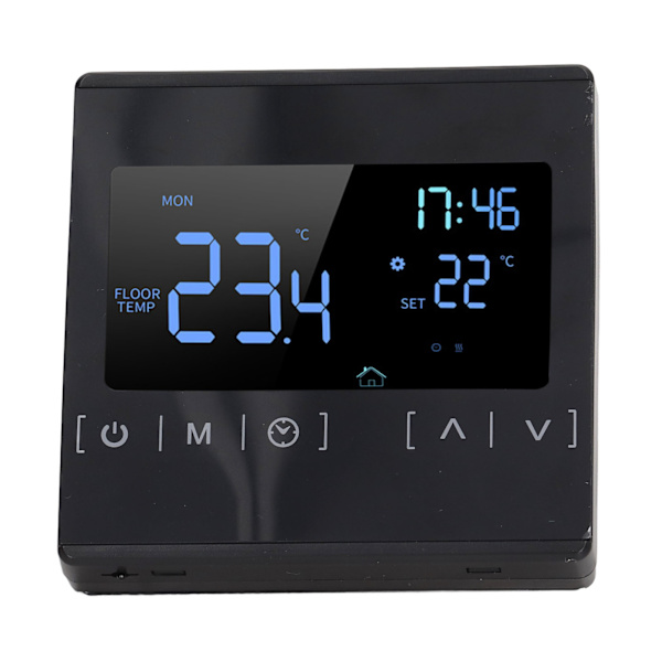 Programmerbar digital termostat smart berøringsskjerm hjem termostat for svette damprom AC85V til 250V