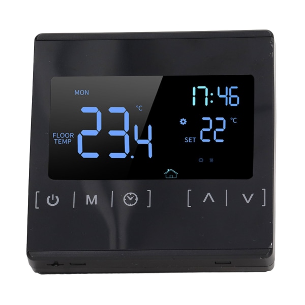 Programmerbar digital termostat smart touch-skärm hemtermostat för svettångrum AC85V till 250V