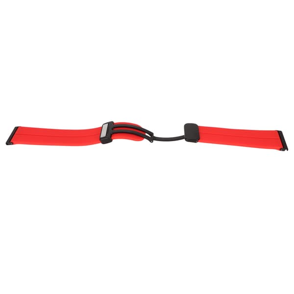 Silikonband Quick Release Sportklockarmband med 24 mm magnetiskt fällbart spänne Passar för Suunto 7 9 D5i Röd