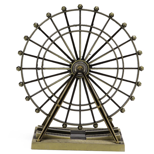 Pariserhjul modell London Eye form grön bronsfärgad metallprydnad för hemmakontorsklubbdekoration present