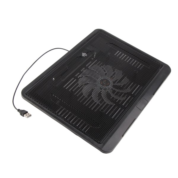 Bærbar kjøler Kjølepute Base Stor vifte USB-stativ for 14" eller under Notebook Black