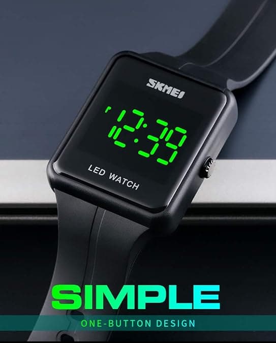 Unisex Square LED Digital Watch Large Dial Fashion
