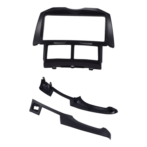Bil Fascia 2DIN Radio Stereo Dash CD Ramme Panel Erstatning til Yaris Vitz Platz 2005-2011 Sort