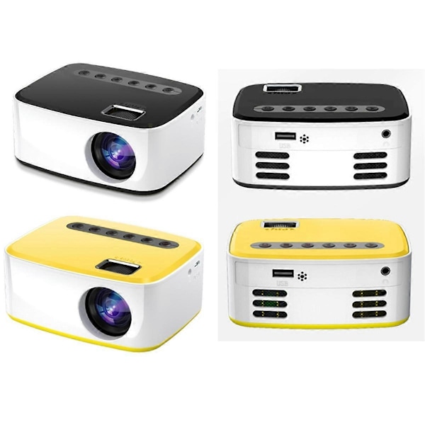 LED 1080P Samanäyttöversio Matkapuhelimen MINI-projektori EU-pistoke-B