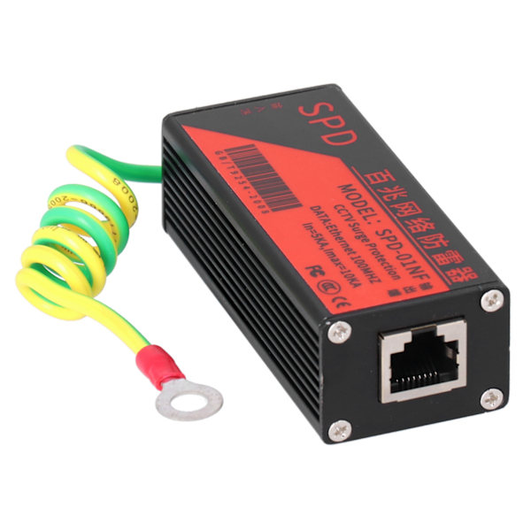 CCTV Overspenningsbeskyttelse AntiThunder-enhet Nettverksavlederbeskytter RJ45 Thunder Preventer
