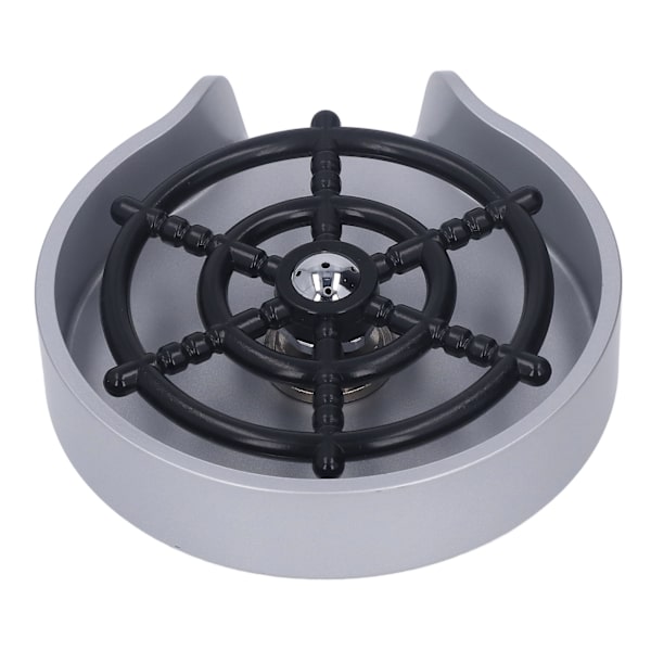 Højtryks Glas Skylning Bar Automatisk Kop Vask Kit med ABS Base 80cm Slange Sølv