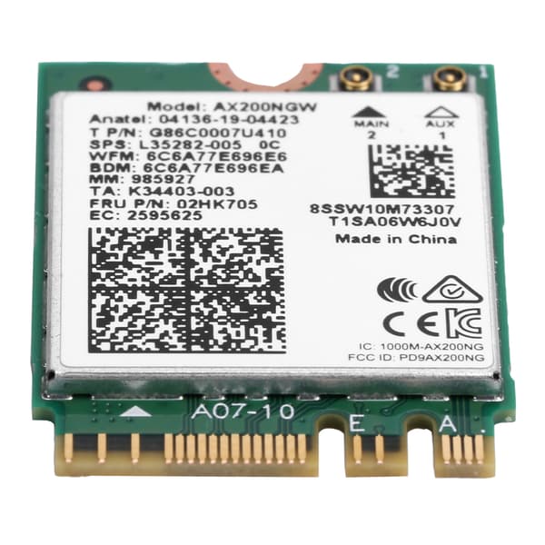 M.2 Wifi-kort med antenne dobbelt computertilbehør AX200NGW 802.11ax NGFF Bluetooth 5.1 (forbindelsestråleantenne)