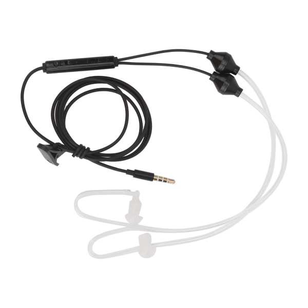 Air Tube Hörlurar Hörsnäckor Hörlurar med kabel med handfri mikrofon för Samsung 3,5 mm uttag (Noir)