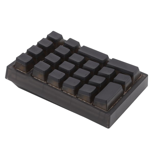 21 taster numerisk tastatur RGB bakgrunnsbelyst ergonomisk lite mekanisk numerisk numerisk tastatur for bærbar datamaskin Svart