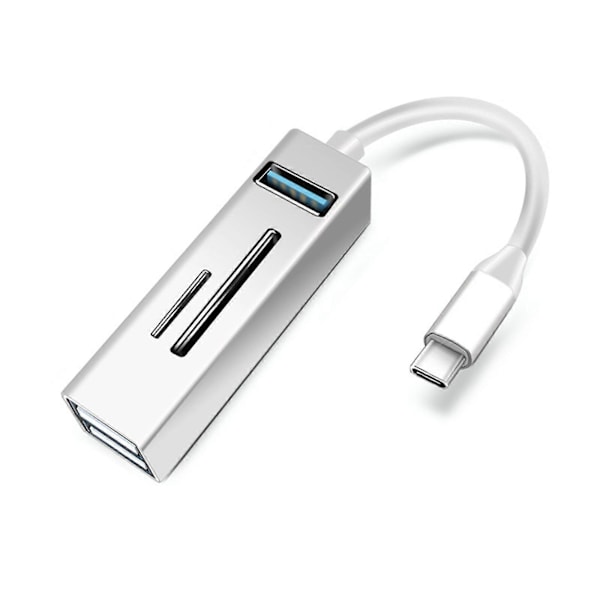 1x3.0+2x2.0 Usb-hubb med TF SD-kortplats 5 portar Förlängd kabel Splitter Adapter