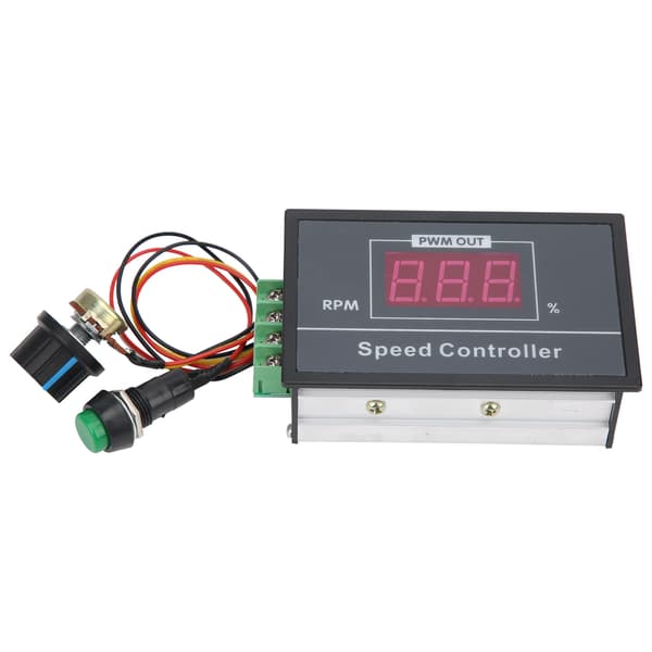 PWM DC Motor Hastighetsregulator 6V 12V 24V 48V Trinnløs Hastighetskontroll Bryterkontroller