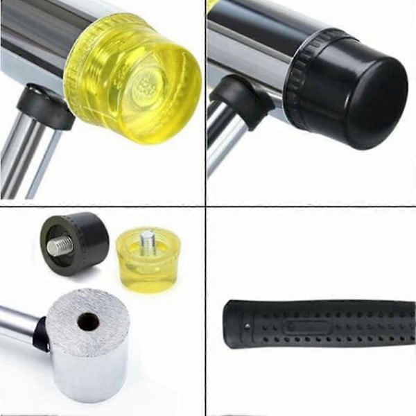 25mm Mini Gummihammare Dubbelhuvud Mjuk Hammare Multifunktionella Handverktyg För Glasning Fönster Smycken