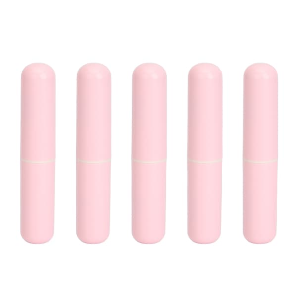 5 STK Silikone Læbebørstesæt Professionel Smudge Concealer Rundhoved Bærbar Kosmetisk Makeup Læbestift Børstesæt