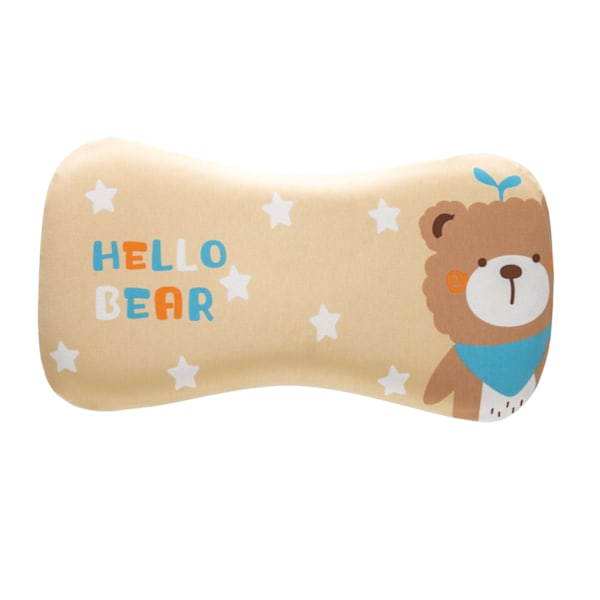 Double Layer Adjustable Kids Memory Foam Pillow Washable Neck Protection Toddler Pillow for Kindergarten Nap Little Bear 3cm