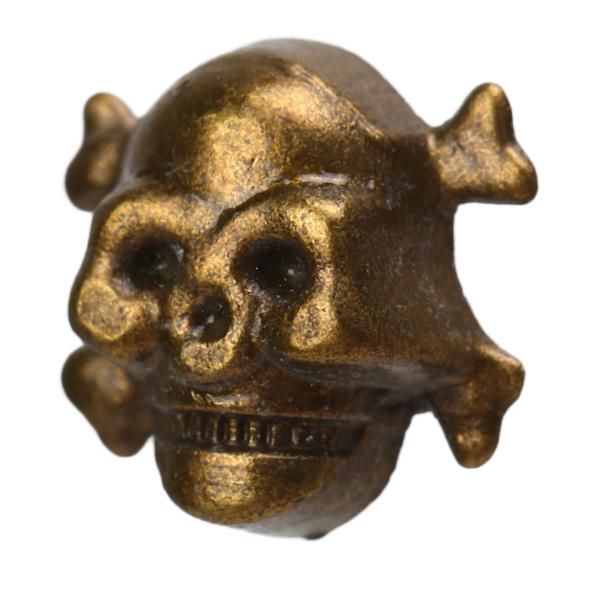 150 set Skull Rivets, enkel 13x12mm DIY Making Ghost Head Bronze Punk Galvanisering Utseende Skull Button