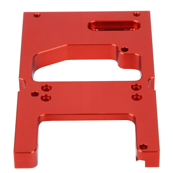 Til WPL-system 1:16 RC-bil Metalstyring Motor Servo Fastgørelsesbase Monteringsbeslag Rød