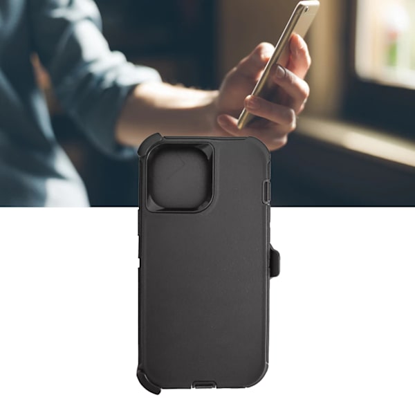 Defender Stødsikkert Fuld Dækning Etui med Bælteclips til iPhone 13 Pro Max