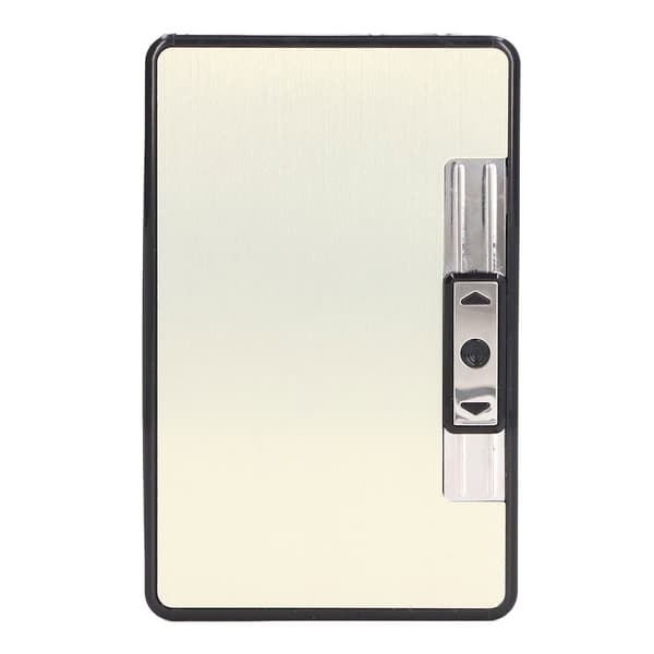 Sigarettetui Medium USB-lading Tegneprosess Metallmateriale Polert Design Elektronisk Sigarettetui med Lighter Gull