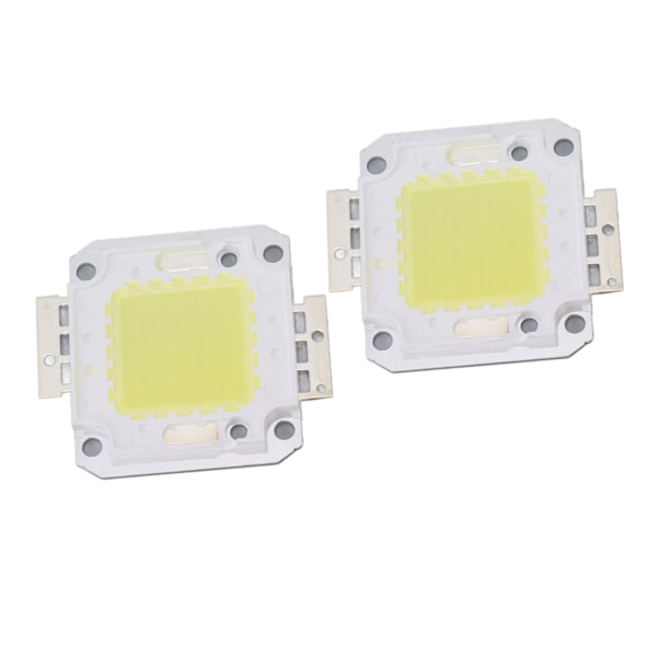 2 st 100W COB LED-ljuschip 9600LM 6000K LED-ljuschip-pärlor för LED-gjutljus 32-36V