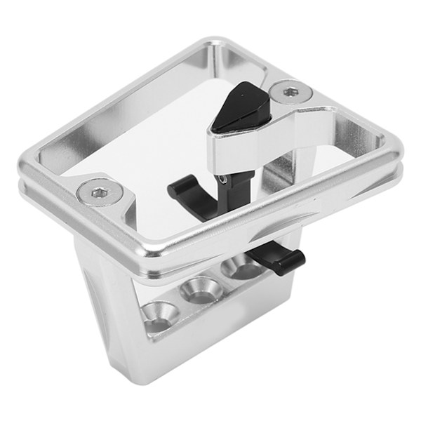 Folding Bike Front Carrier Adapter Aluminium Alloy Hollow Carved Mount Base for Poday Silver