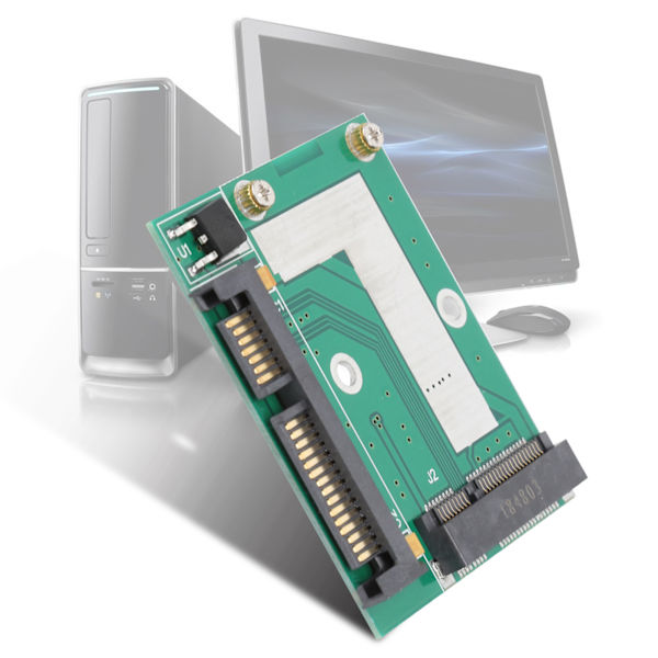 Mini PCI-E SSD til Harf Height 2,5 tommer interface SATA 3.0 Adapter Converter Riser Card