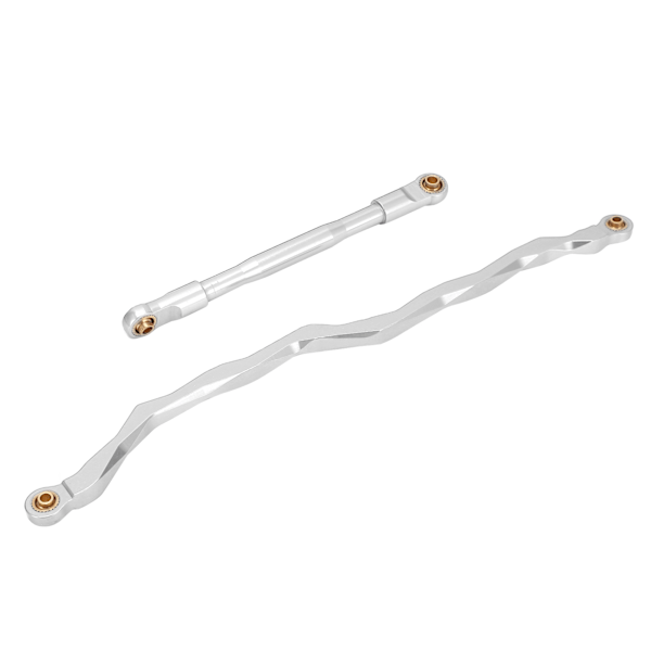 1/10 RC Styrstångs Länk Stång Aluminiumlegering Crawler Bil Dragstång för Axial RBX10Silver