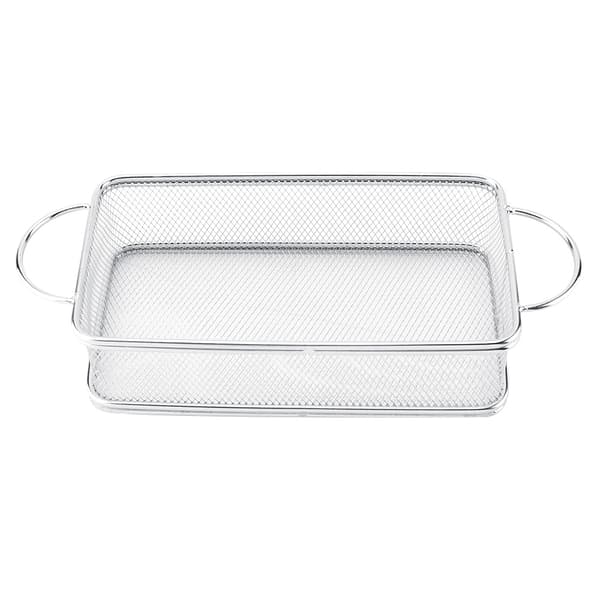 Friturekurv i rustfrit stål, multifunktionel mesh friturekurv (27*12*6cm)