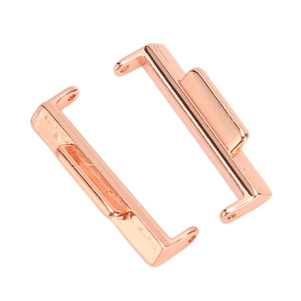 2 stk. urremforbinder 22 mm metalurremforbinder tilbehørsdel til FIT 2 rosaguld