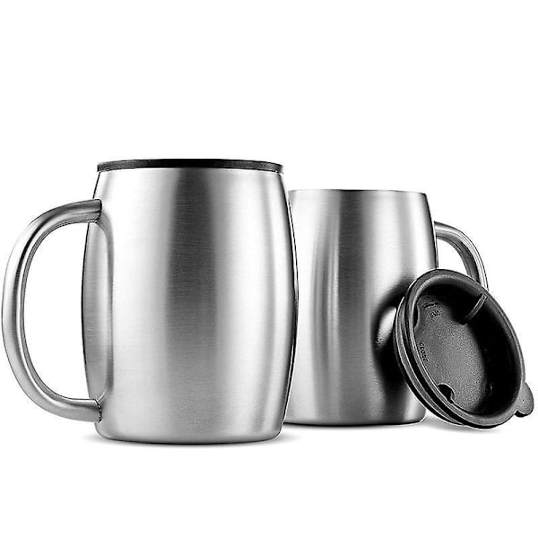 Vinglas i rustfrit stål - 420ml Rejsebeger