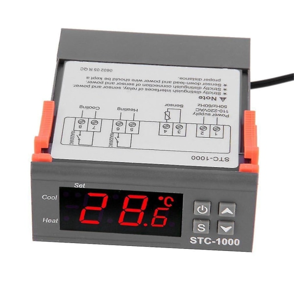 12V STC1000 akvariumtemperaturkontrolltermostat for engroslaboratorier og kjølekjedetemperaturinkubator