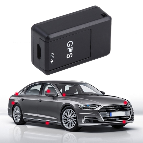 Bilsökare med lång batteritid, stark magnetisk stöldskyddsfunktion, säkerhetssökare för äldre och barn, utan låda