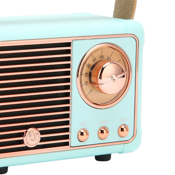 Retro Bluetooth -kaiutin HiFi Stereo Nopea lähetys Vähäinen power Kannettava Vintage Kaiutin kotiin Outdoor Blue Blue