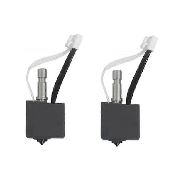 Härdat stål 0,4 mm munstycke Hotend Kit kompatibelt med S1 3D-skrivare Hotend Monterad Extruder kompatibel med S1 Combo 2 st