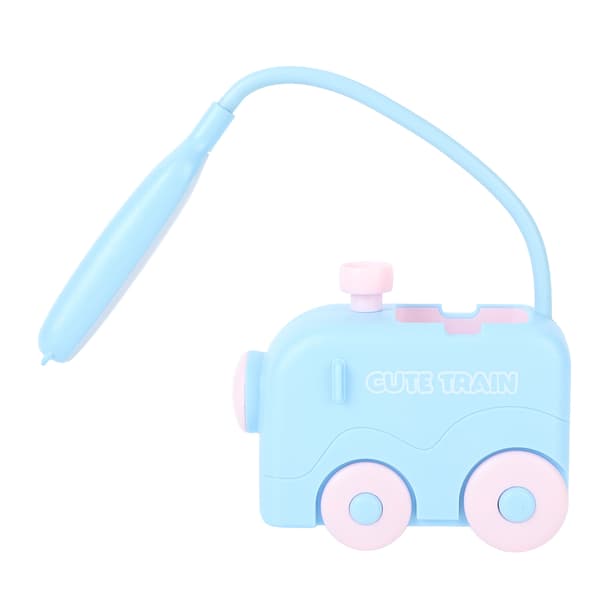 Mini Tog LED Nattbordslampe Øyebeskyttelse Studieleselys USB-lading med Pennholder for Barn Blå