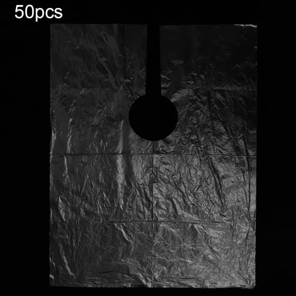 50 stk. Engangs vanntett hårklippefarge Cape Frisørkappe Forkle 64 x 82 cm