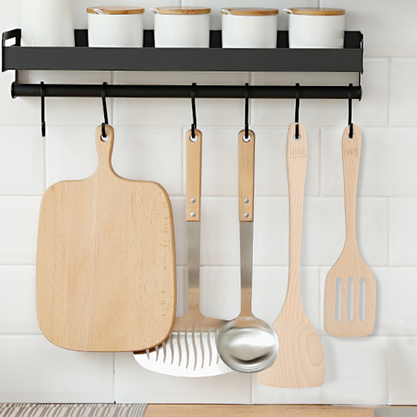 3-pack omålade träspatlar köksredskap matlagningsverktyg för användning i non-stick-panna
